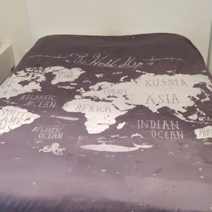 SOCIETY 6 THE WORLD MAP DUVET COVER